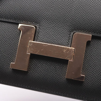 Hermes Shoulder Bag Constance 3 24 Black Leather — view 6