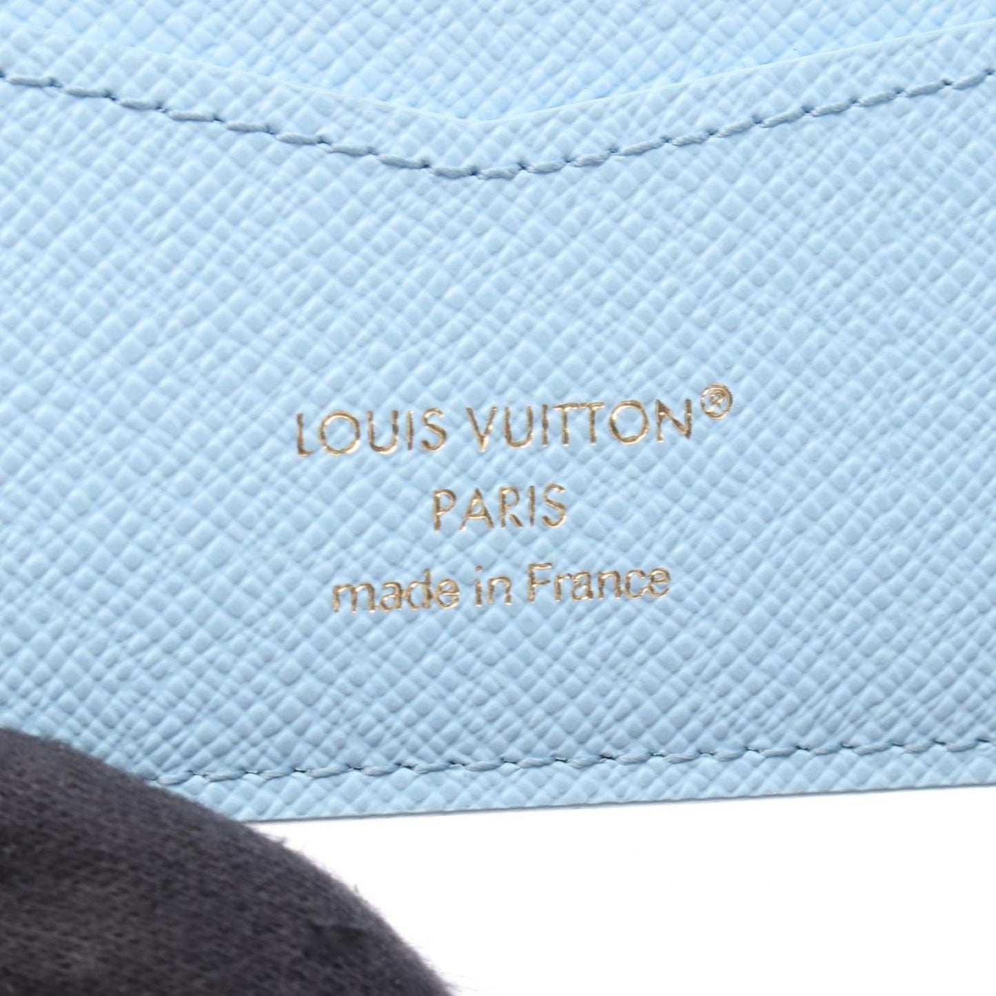 Louis Vuitton Bifold Wallet Portefeuille Scuffnda Blue Belly Co Ting Canvas — view 4