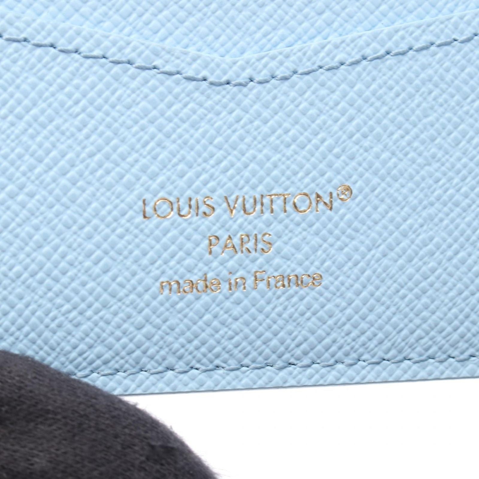 Louis Vuitton Bifold Wallet Portefeuille Scuffnda Blue Belly Co Ting Canvas — view 4