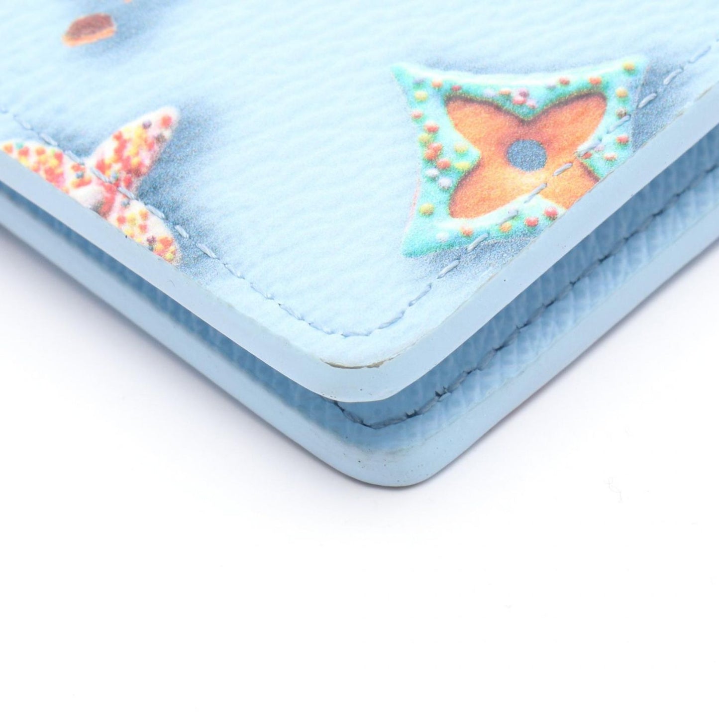 Louis Vuitton Bifold Wallet Portefeuille Scuffnda Blue Belly Co Ting Canvas — view 6