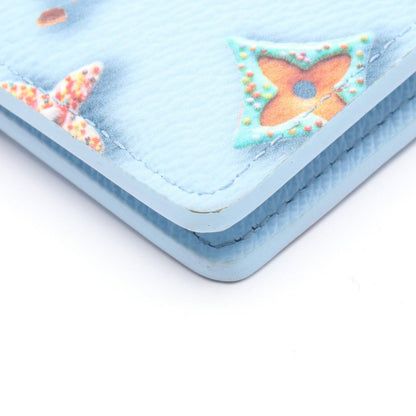 Louis Vuitton Bifold Wallet Portefeuille Scuffnda Blue Belly Co Ting Canvas — view 6