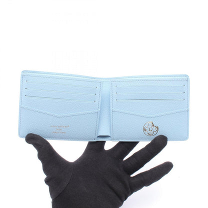 Louis Vuitton Bifold Wallet Portefeuille Scuffnda Blue Belly Co Ting Canvas — view 3
