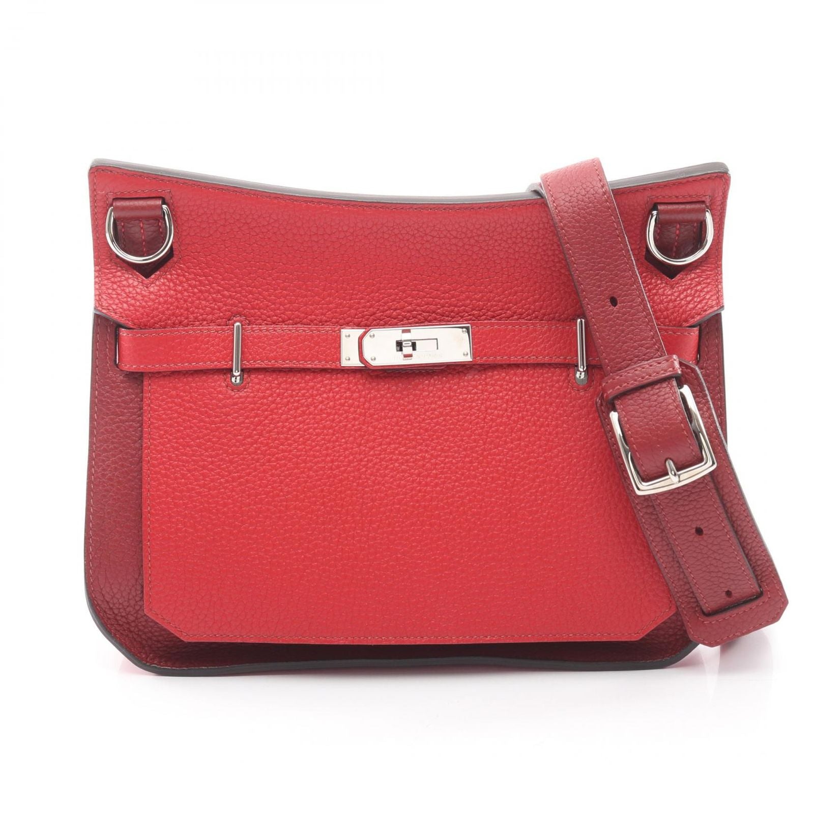 Hermes Shoulder Bag Gipsiere 28 Rouge Casac Ash le Jucasack Ash Leather