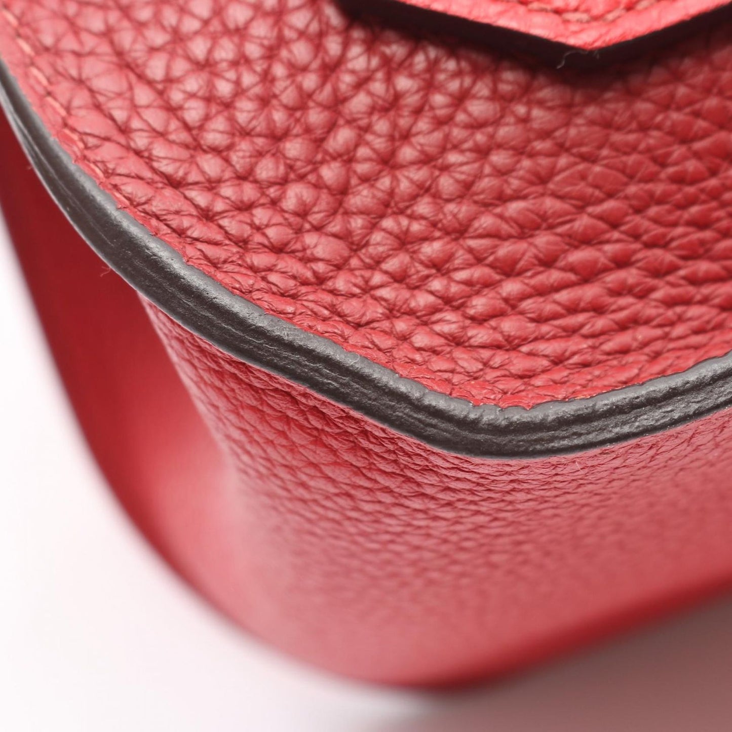 Hermes Shoulder Bag Gipsiere 28 Rouge Casac Ash le Jucasack Ash Leather — view 9