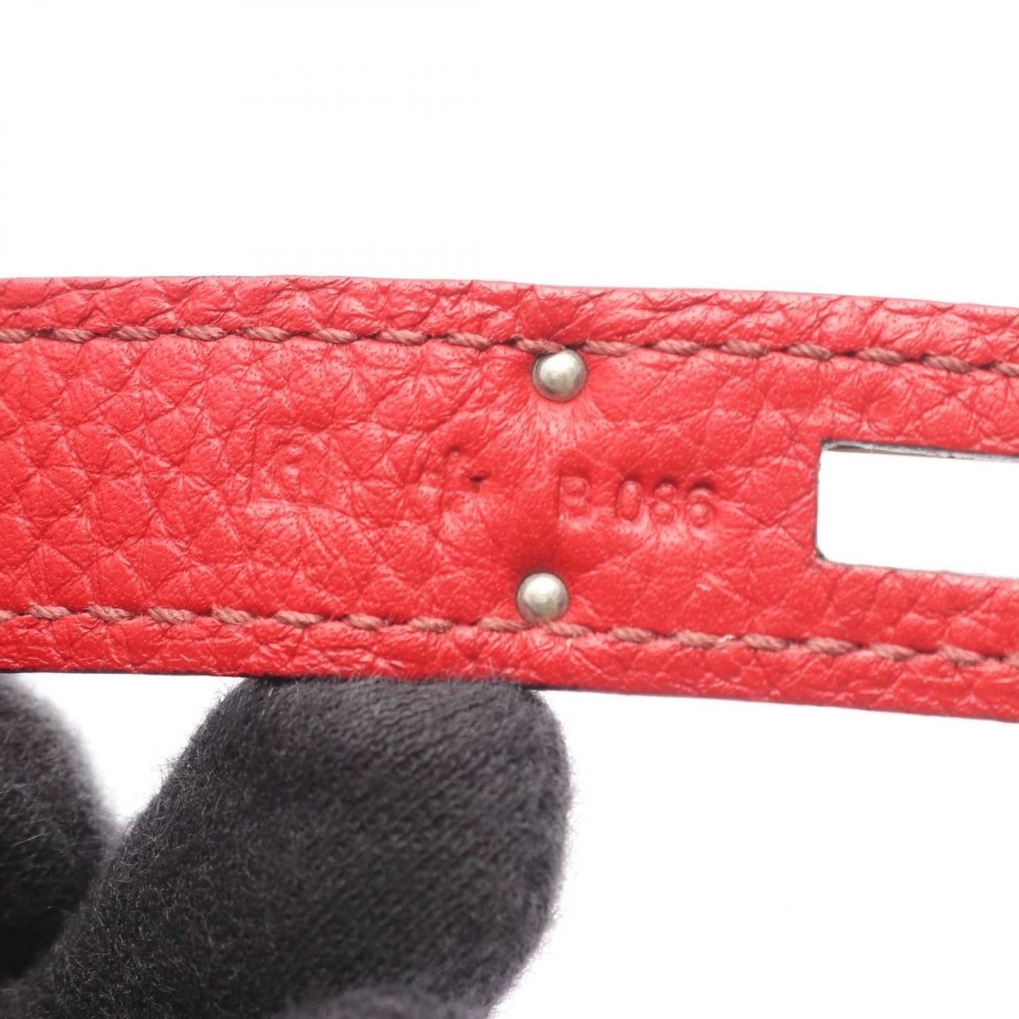 Hermes Shoulder Bag Gipsiere 28 Rouge Casac Ash le Jucasack Ash Leather — view 5