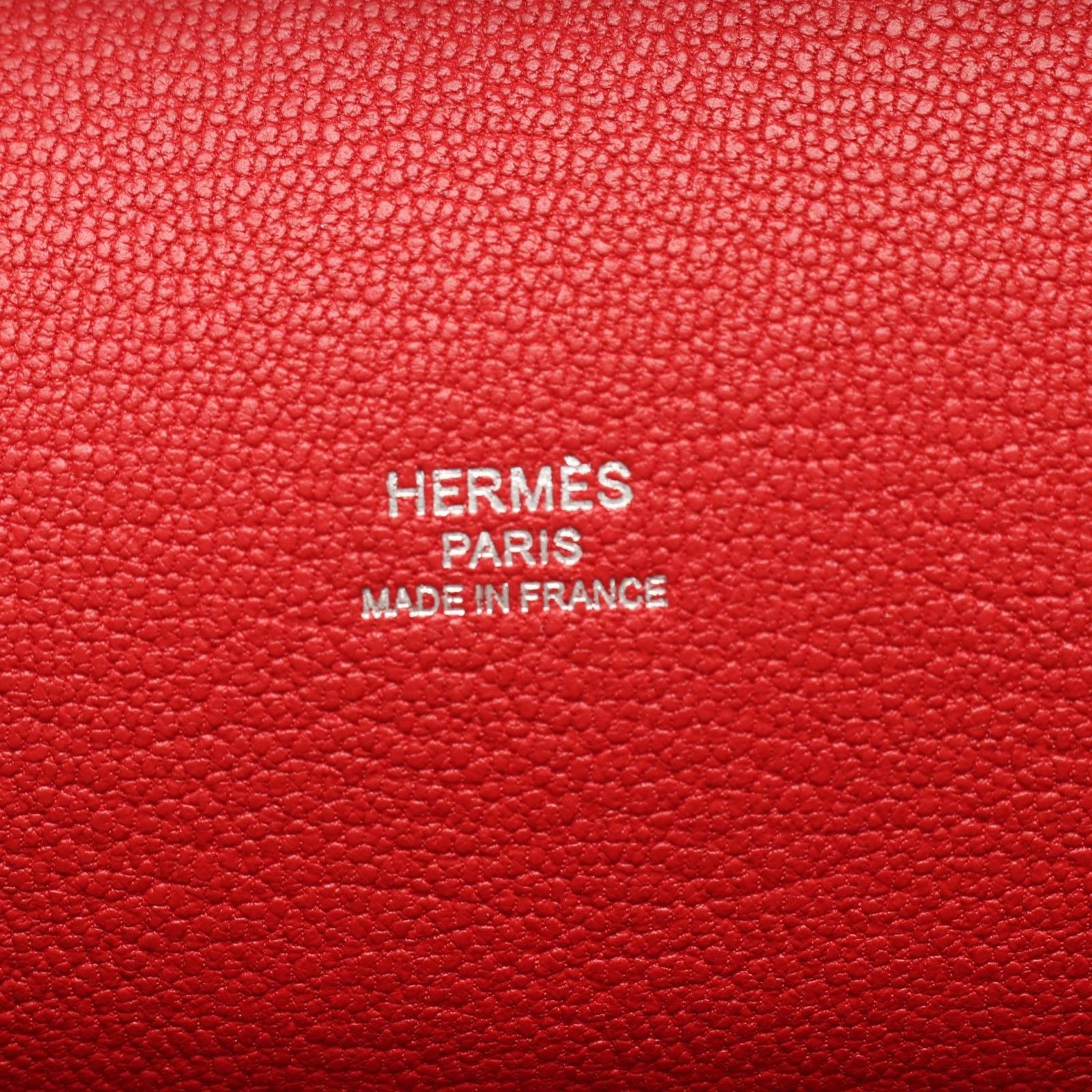 Hermes Shoulder Bag Gipsiere 28 Rouge Casac Ash le Jucasack Ash Leather — view 4