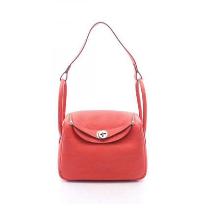 Hermes Shoulder Bag Lindy 26 Rouge Pivoine Leather