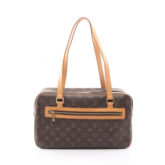 Louis Vuitton Shoulder Bag Cite GM Co Ting Canvas Leather Ready