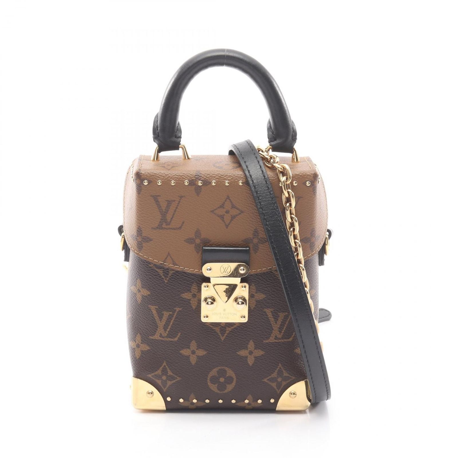 Louis Vuitton Handbag Camera Box 2-Way Canvas Leather