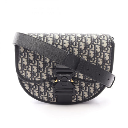 Dior Shoulder Bag Gallop Navy Canvas Leather