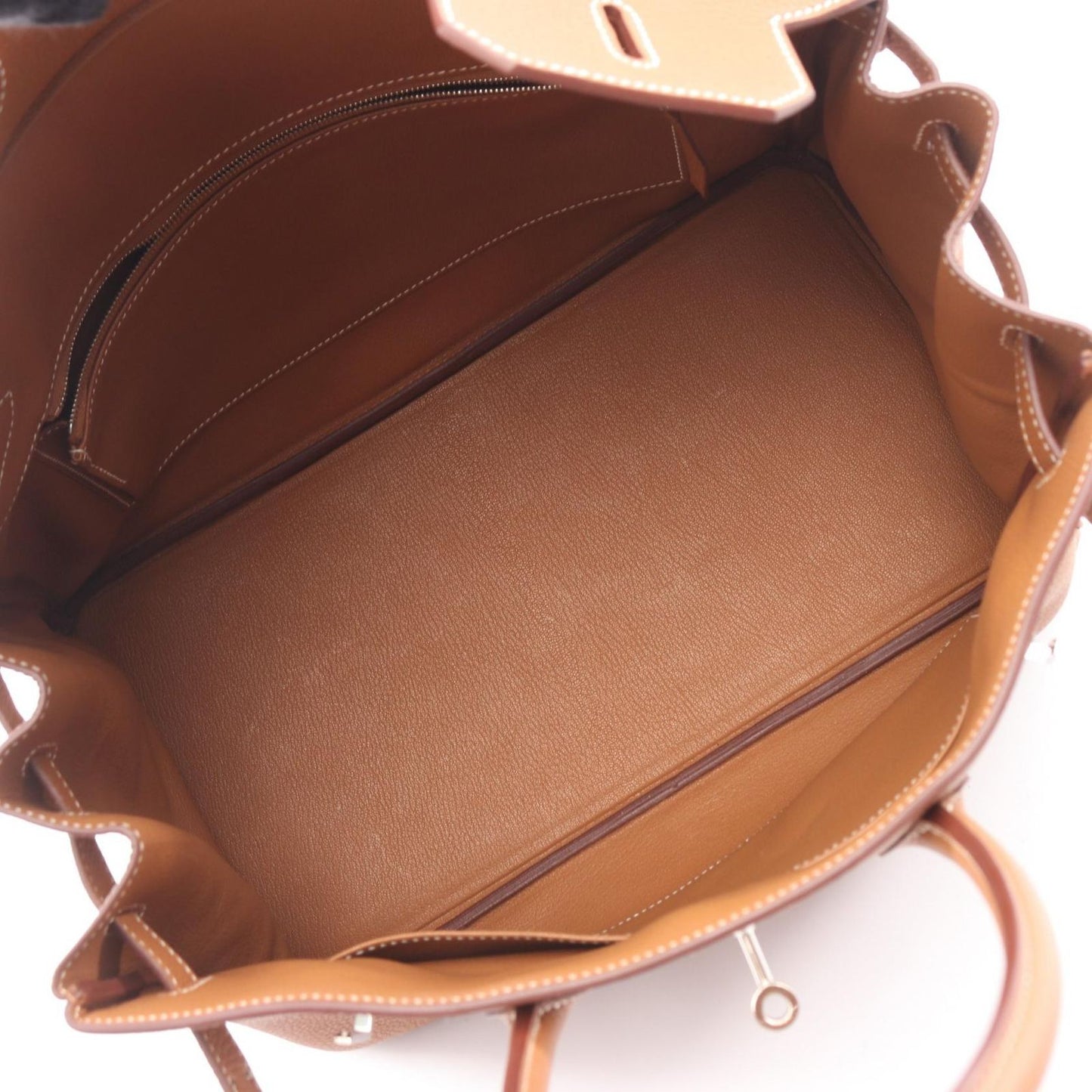 Hermes Handbag Birkin 35 Gold Leather — view 3