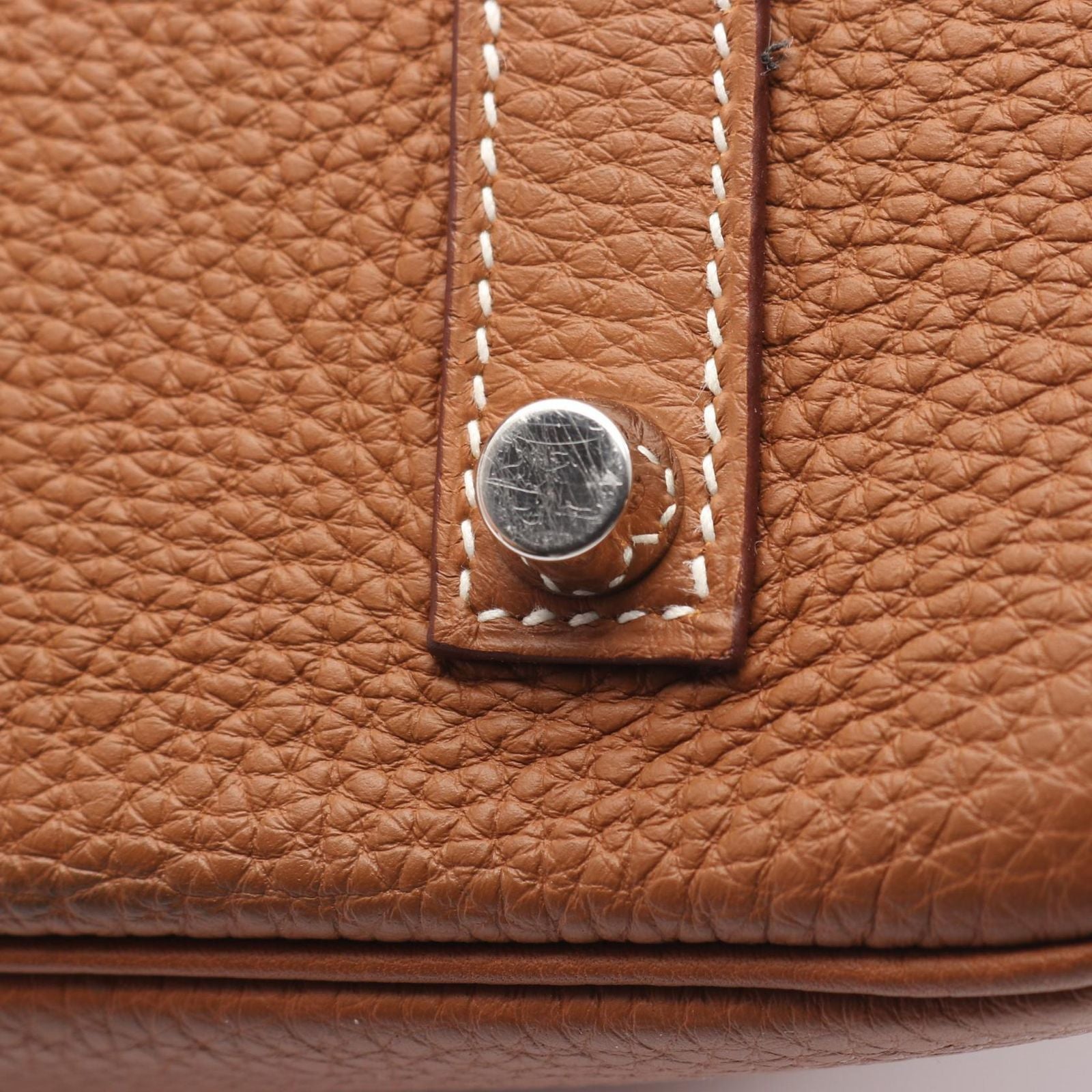 Hermes Handbag Birkin 35 Gold Leather — view 8