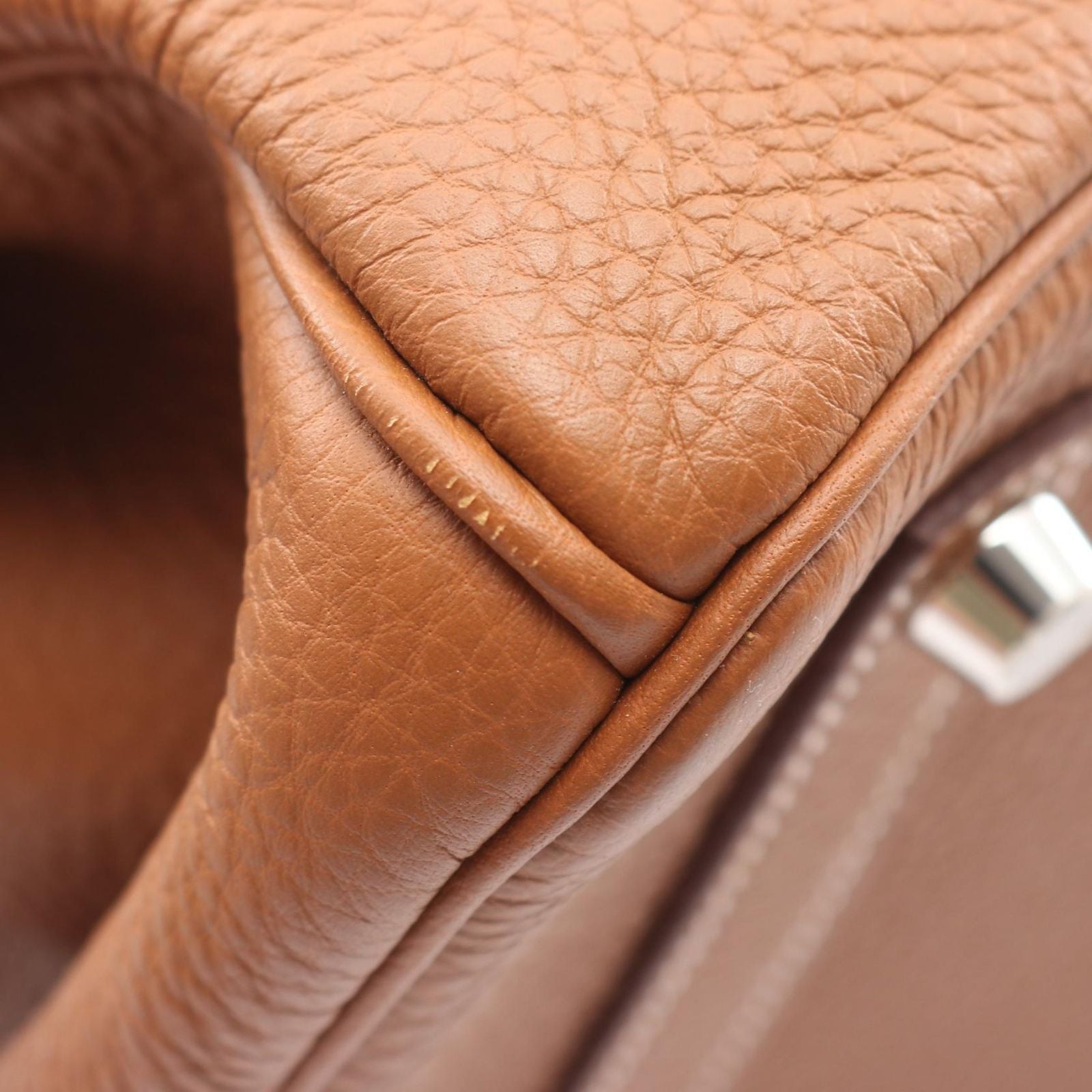 Hermes Handbag Birkin 35 Gold Leather — view 7