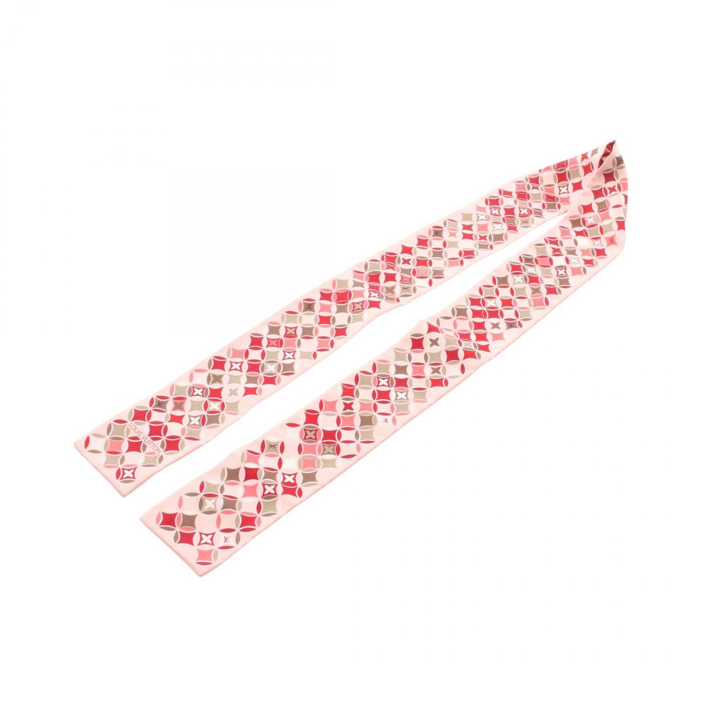 Louis Vuitton Scarf Bandeau Ribbon Pink Silk — view 2