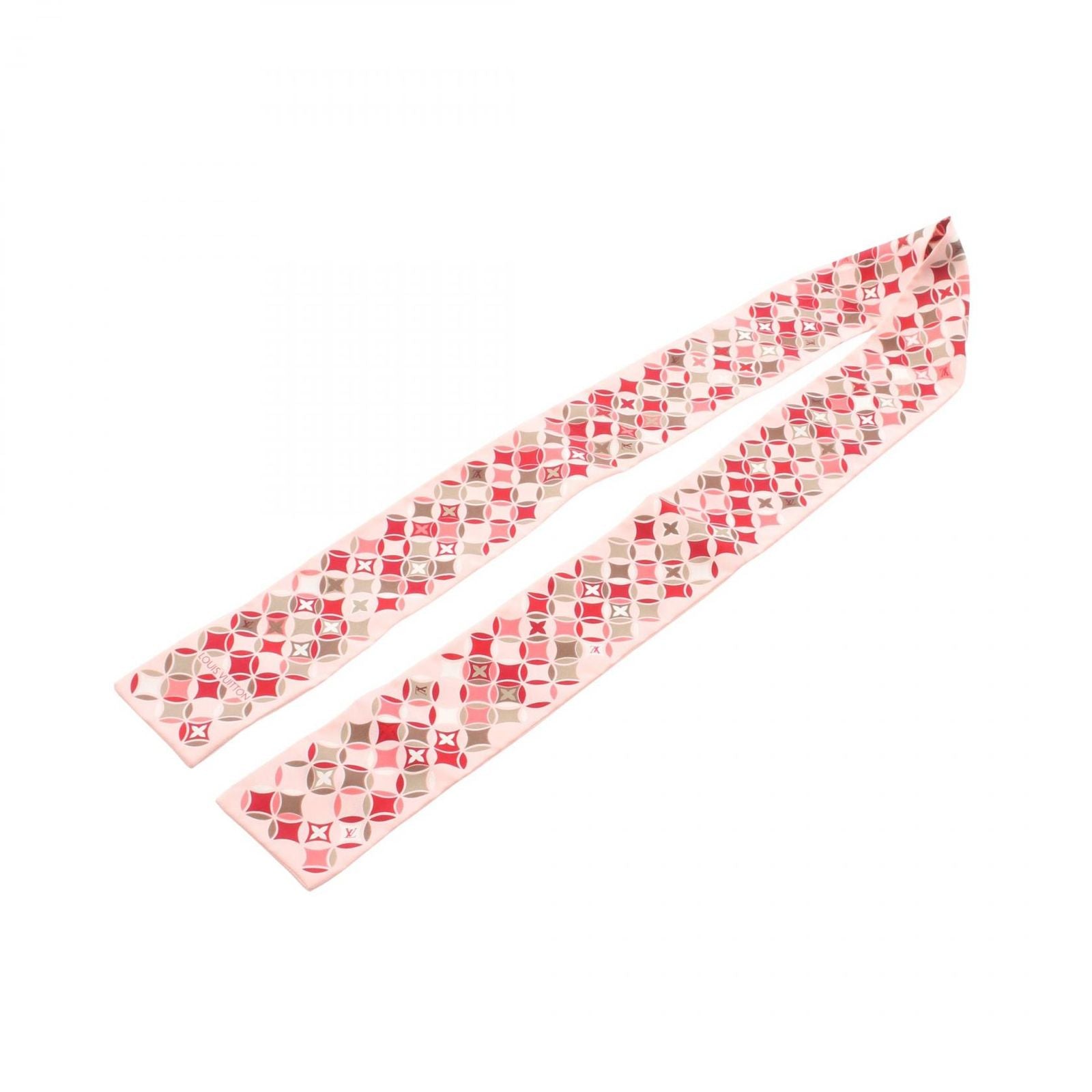 Louis Vuitton Scarf Bandeau Ribbon Pink Silk — view 2