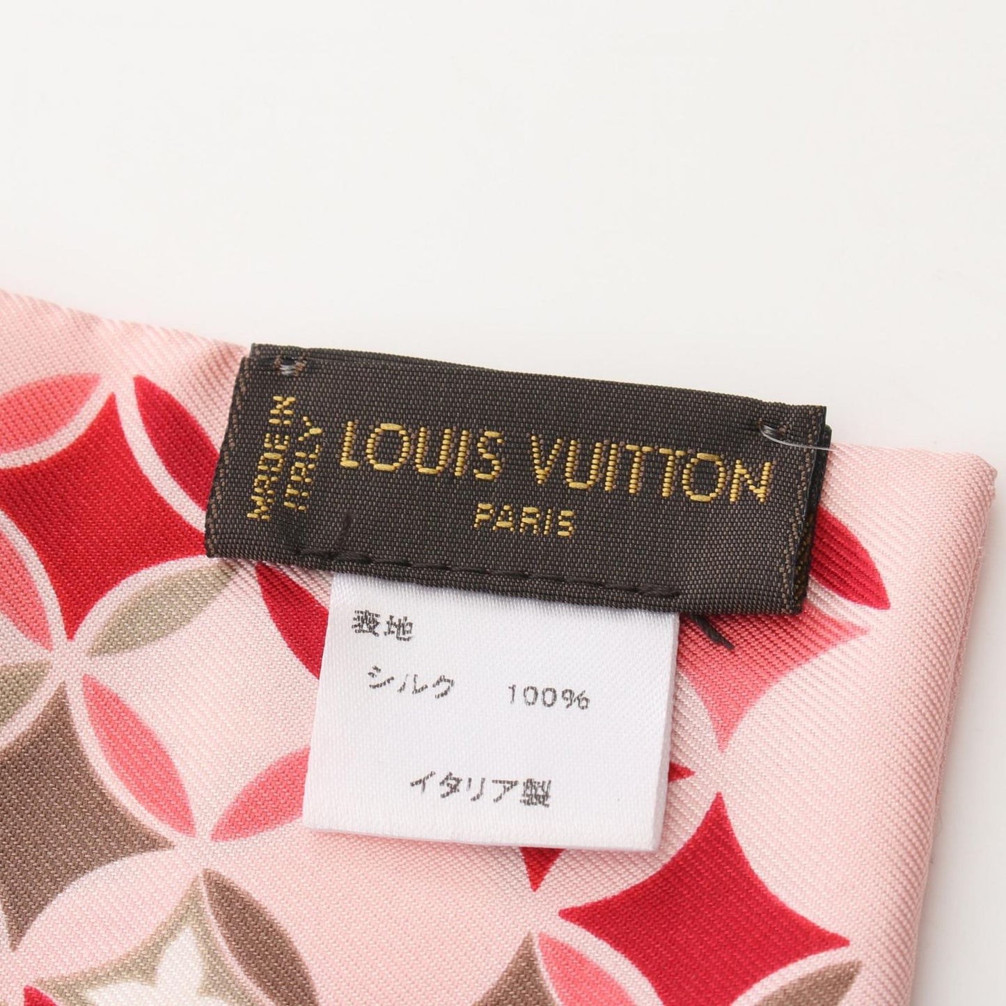 Louis Vuitton Scarf Bandeau Ribbon Pink Silk — view 4