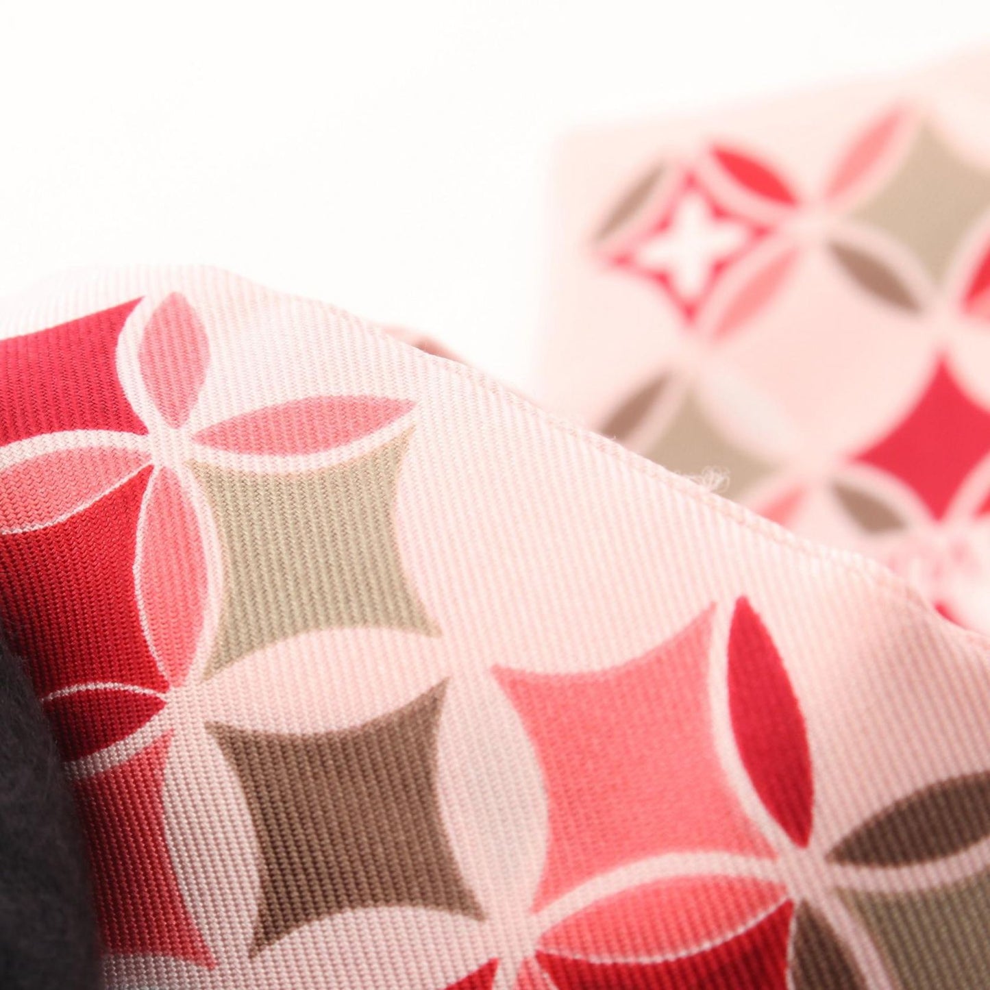 Louis Vuitton Scarf Bandeau Ribbon Pink Silk — view 8