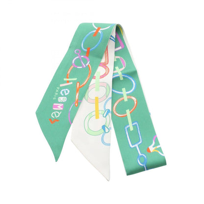 Hermes Scarf Re Boucles Ribbon Silk