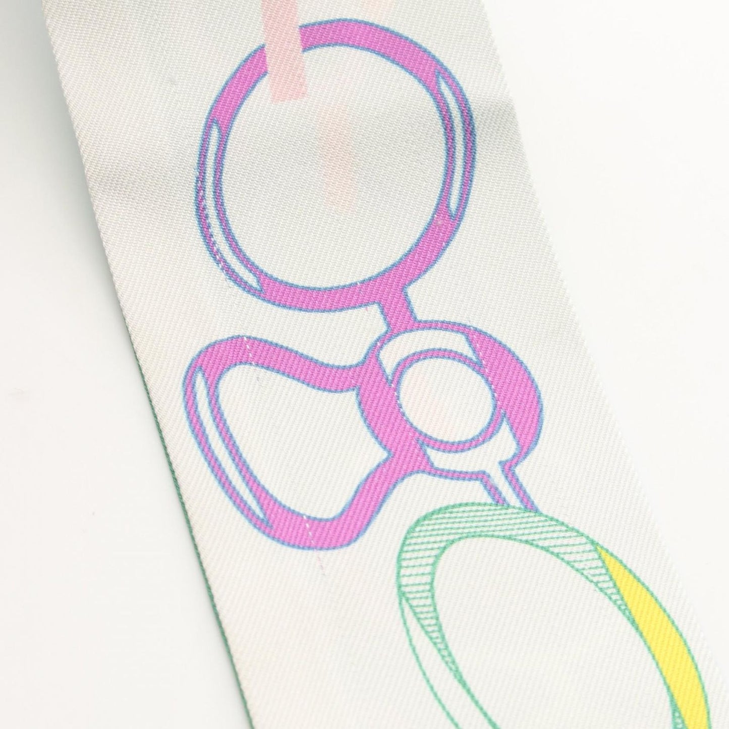 Hermes Scarf Re Boucles Ribbon Silk — view 7