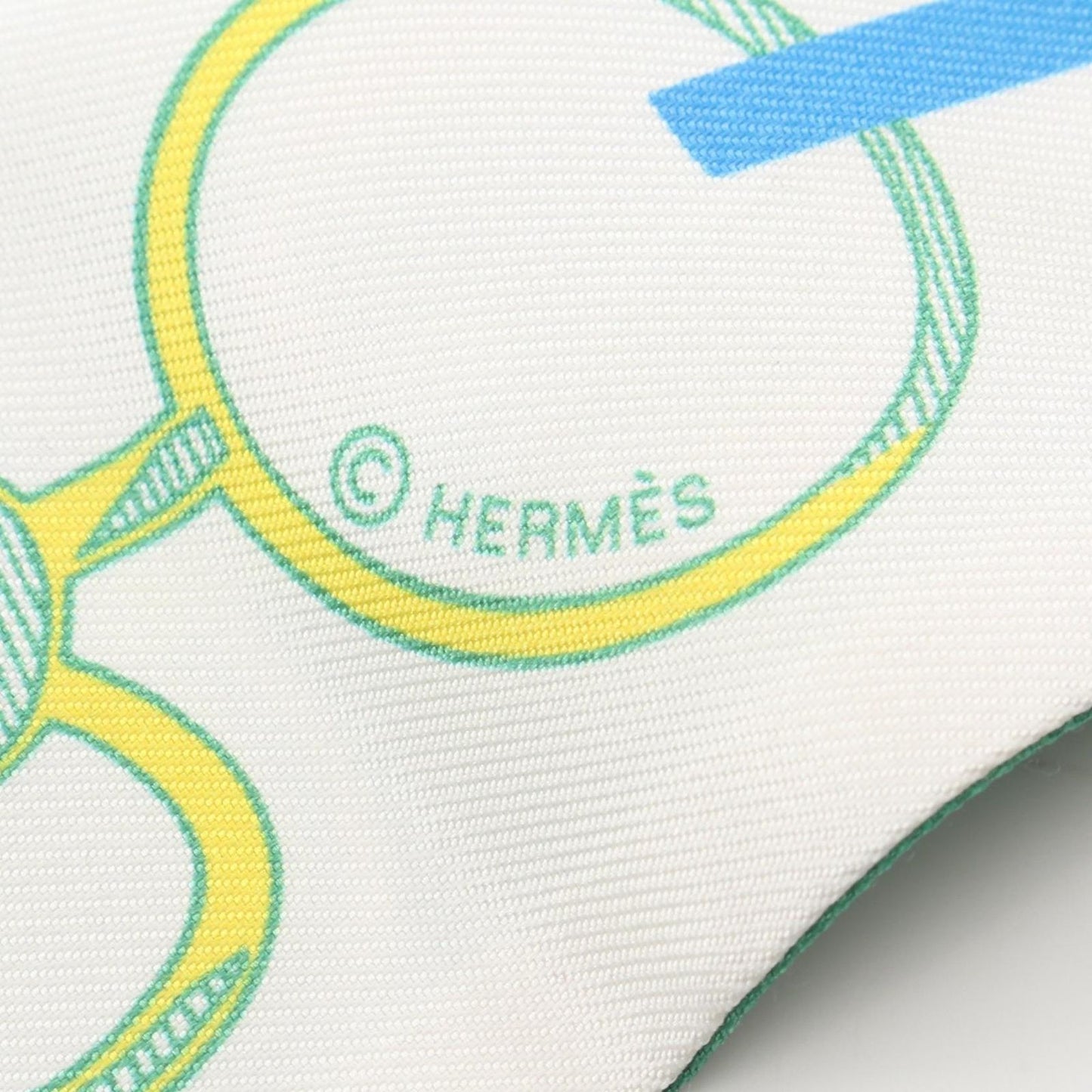 Hermes Scarf Re Boucles Ribbon Silk — view 4