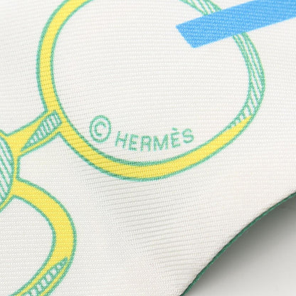 Hermes Scarf Re Boucles Ribbon Silk — view 4