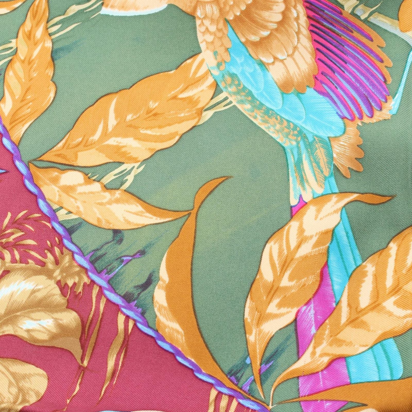 Hermes Scarf Carre 90 Tropiques Multi Silk — view 7