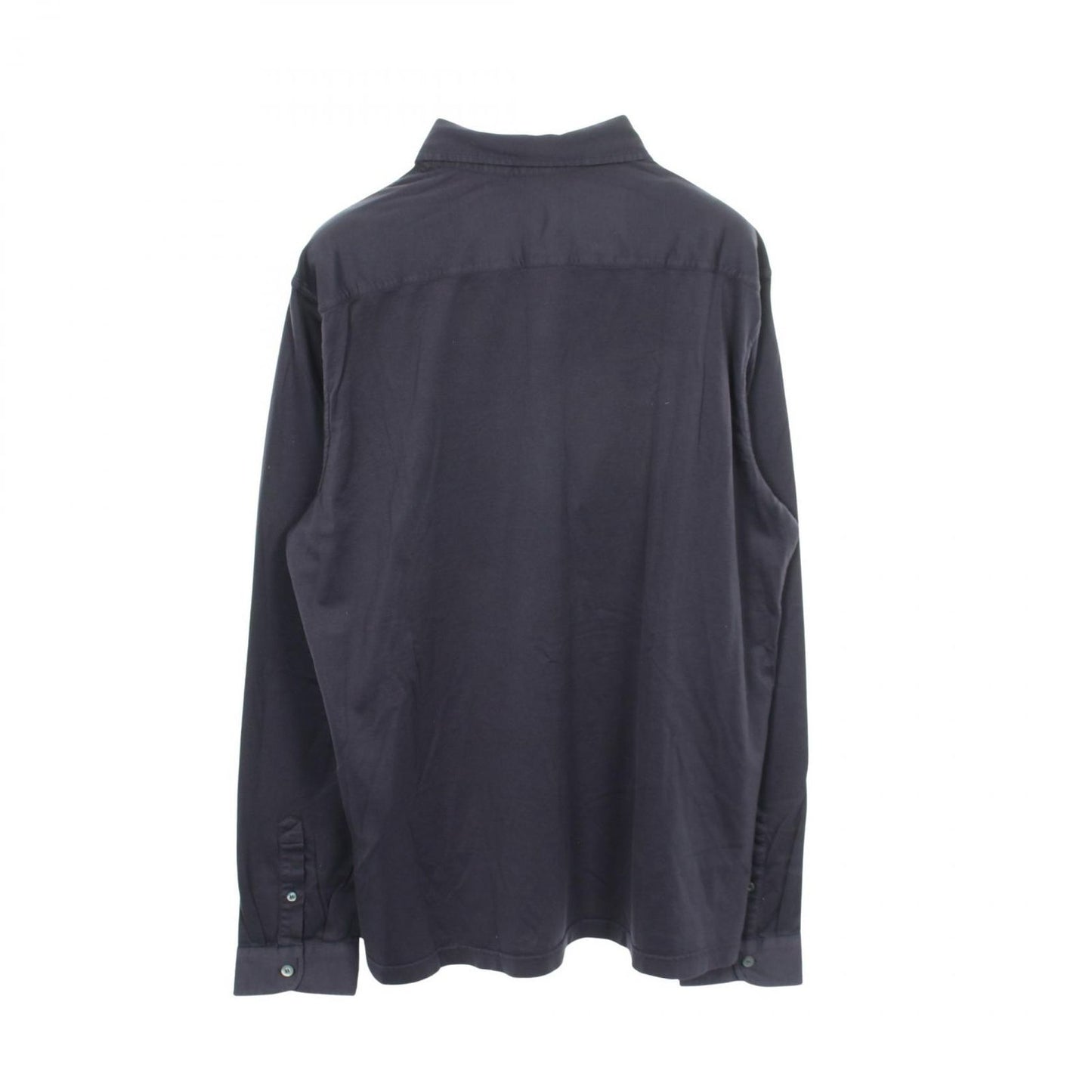Prada Triangle Logo Long Sleeve Cotton Shirt — view 2