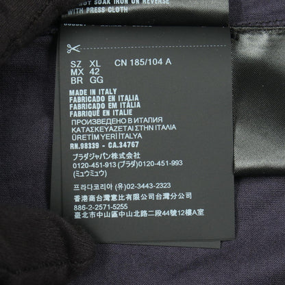 Prada Triangle Logo Long Sleeve Cotton Shirt — view 5