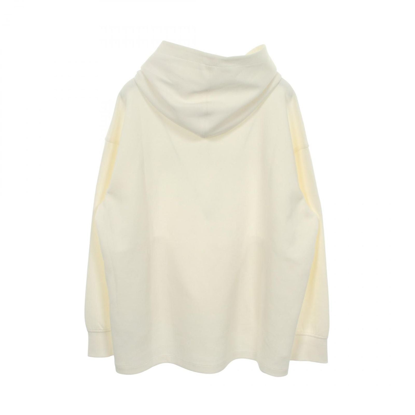 Max Mara S 'S Hoodie Visiera Logo Embroidery White Cotton — view 2