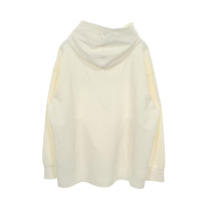 Max Mara S 'S Hoodie Visiera Logo Embroidery White Cotton — view 2