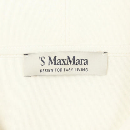 Max Mara S 'S Hoodie Visiera Logo Embroidery White Cotton — view 3