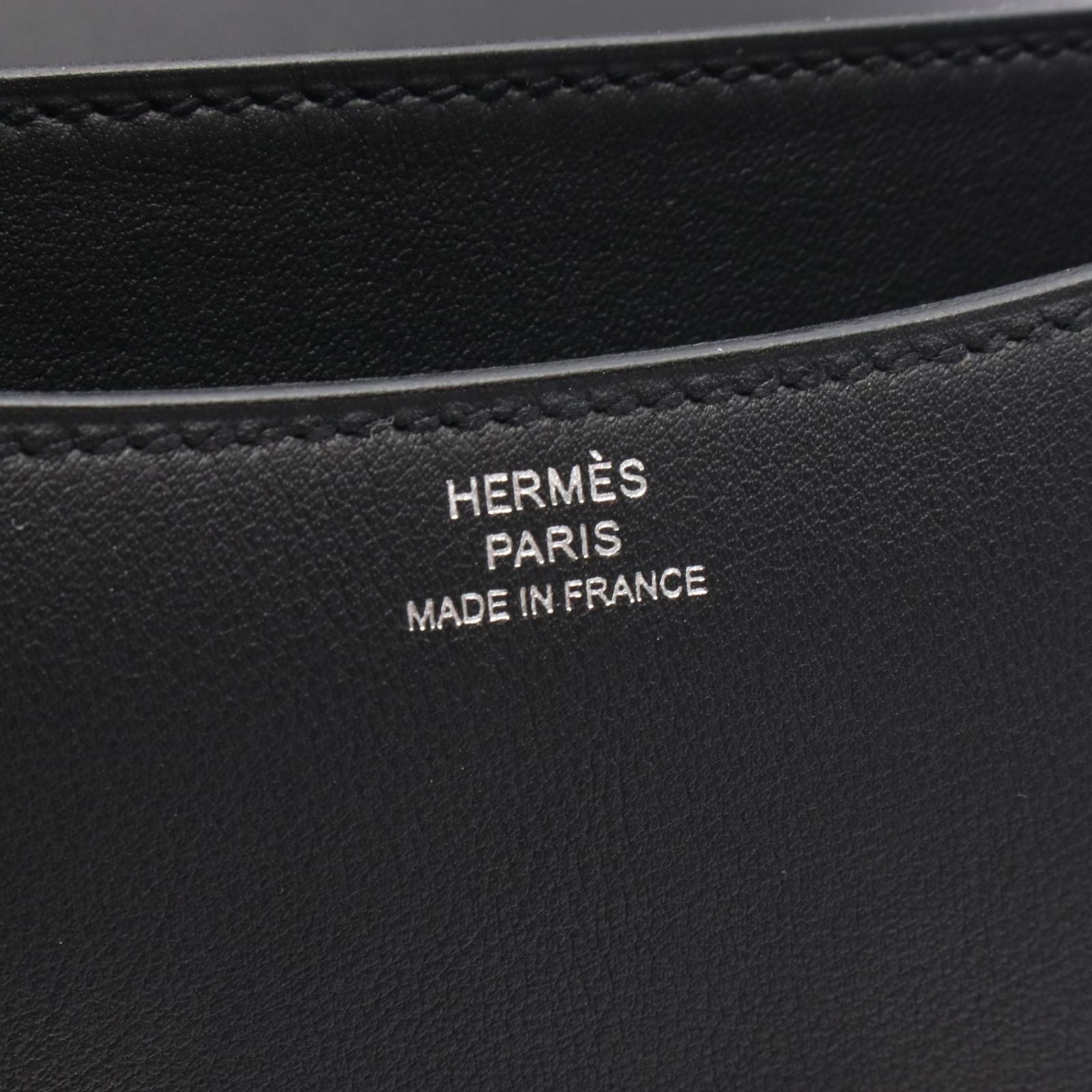 Hermes Shoulder Bag Constance 3 Mini Dancing Flowers Black Leather Calf — view 4