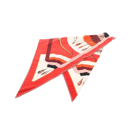 Hermes Scarf Triangle Jean Arcs en Ciel Silk