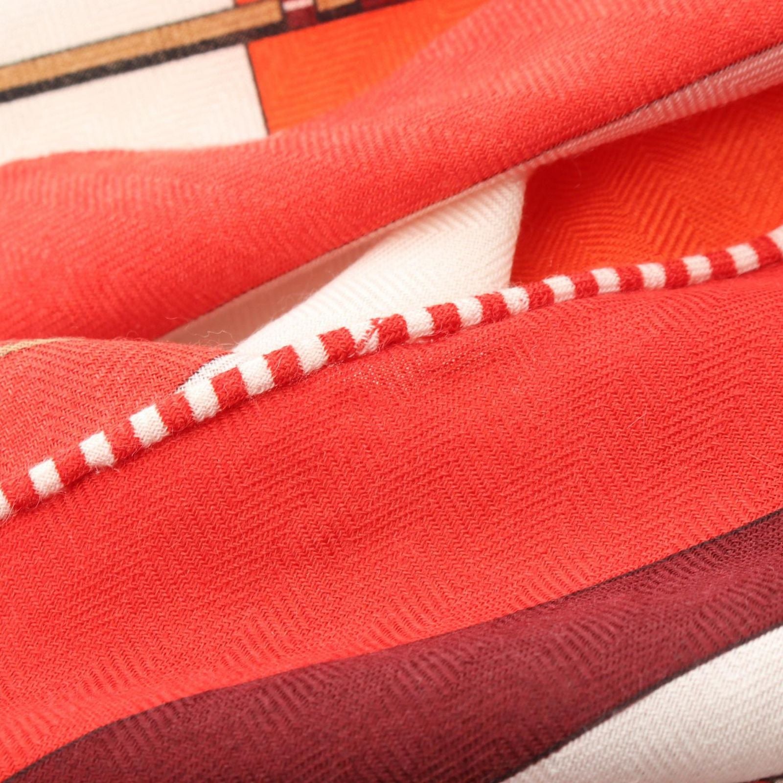 Hermes Scarf Triangle Jean Arcs en Ciel Silk — view 4