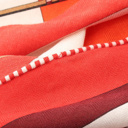Hermes Scarf Triangle Jean Arcs en Ciel Silk — view 4