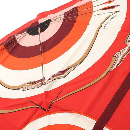 Hermes Scarf Triangle Jean Arcs en Ciel Silk — view 5