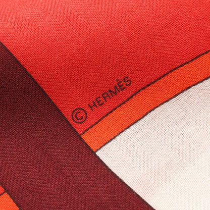 Hermes Scarf Triangle Jean Arcs en Ciel Silk — view 2