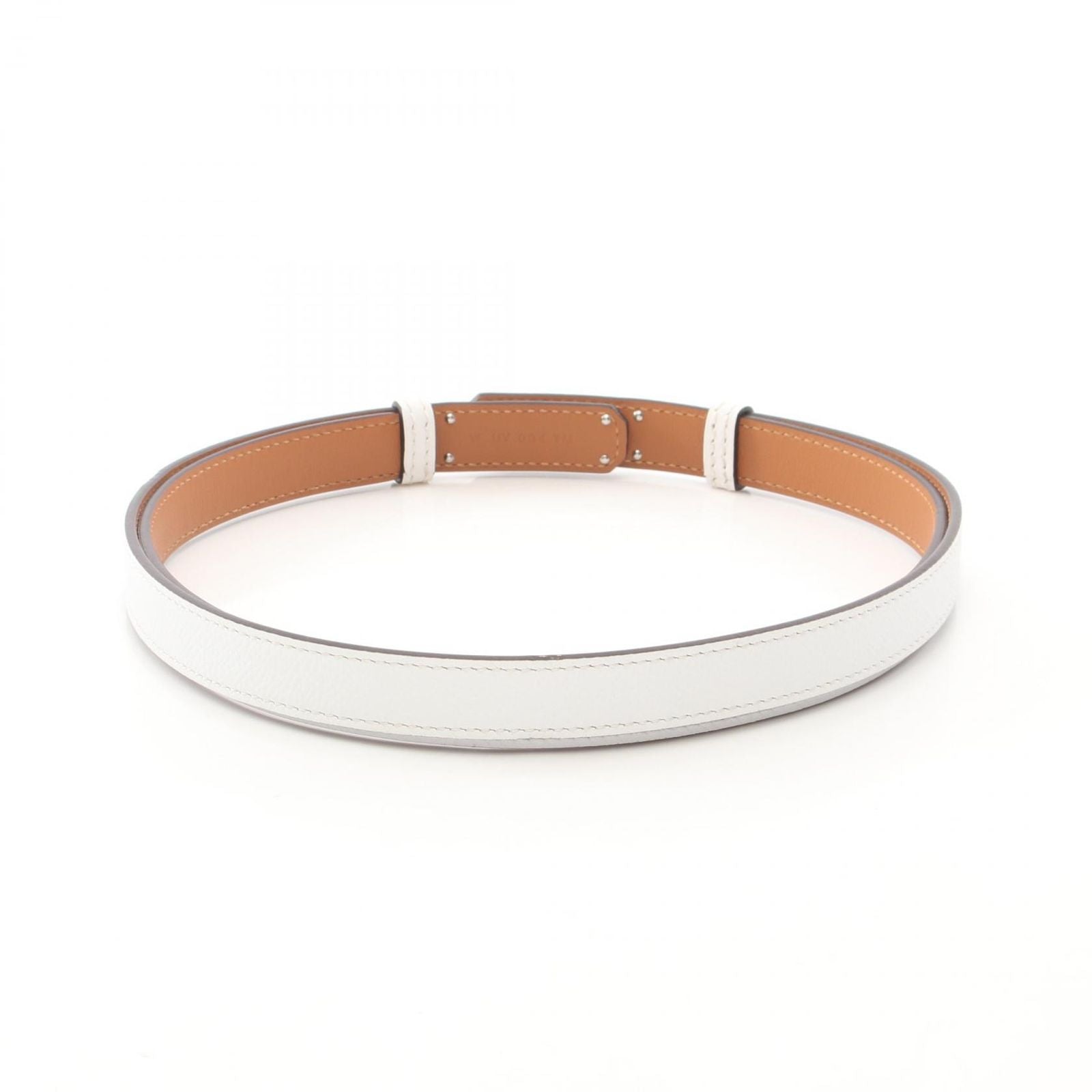 Hermes Belt Kelly White Leather Calf — view 2