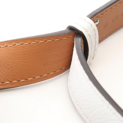 Hermes Belt Kelly White Leather Calf — view 4