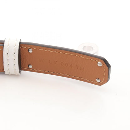 Hermes Belt Kelly White Leather Calf — view 5