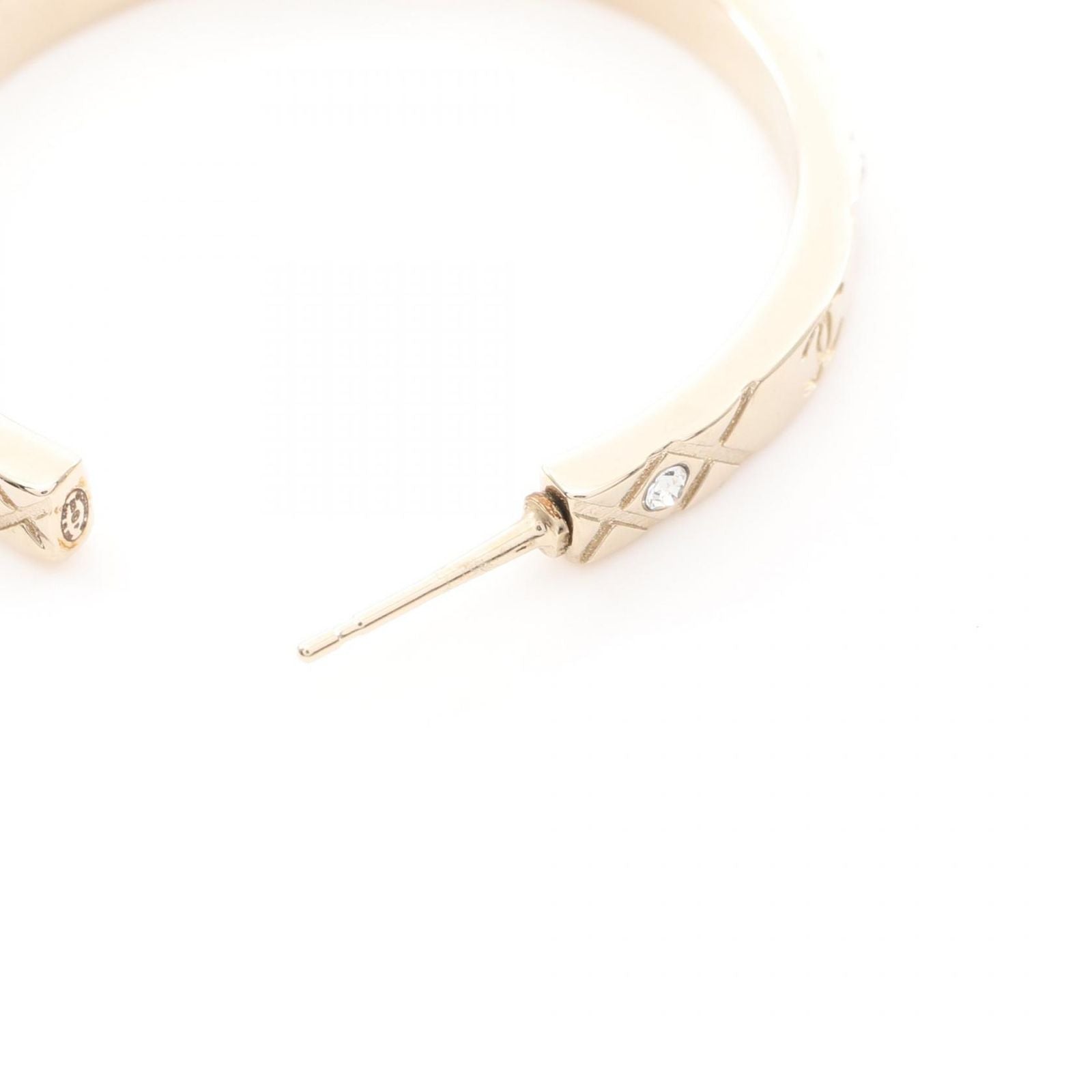 Chanel Earrings CC Logo Hoop — view 7