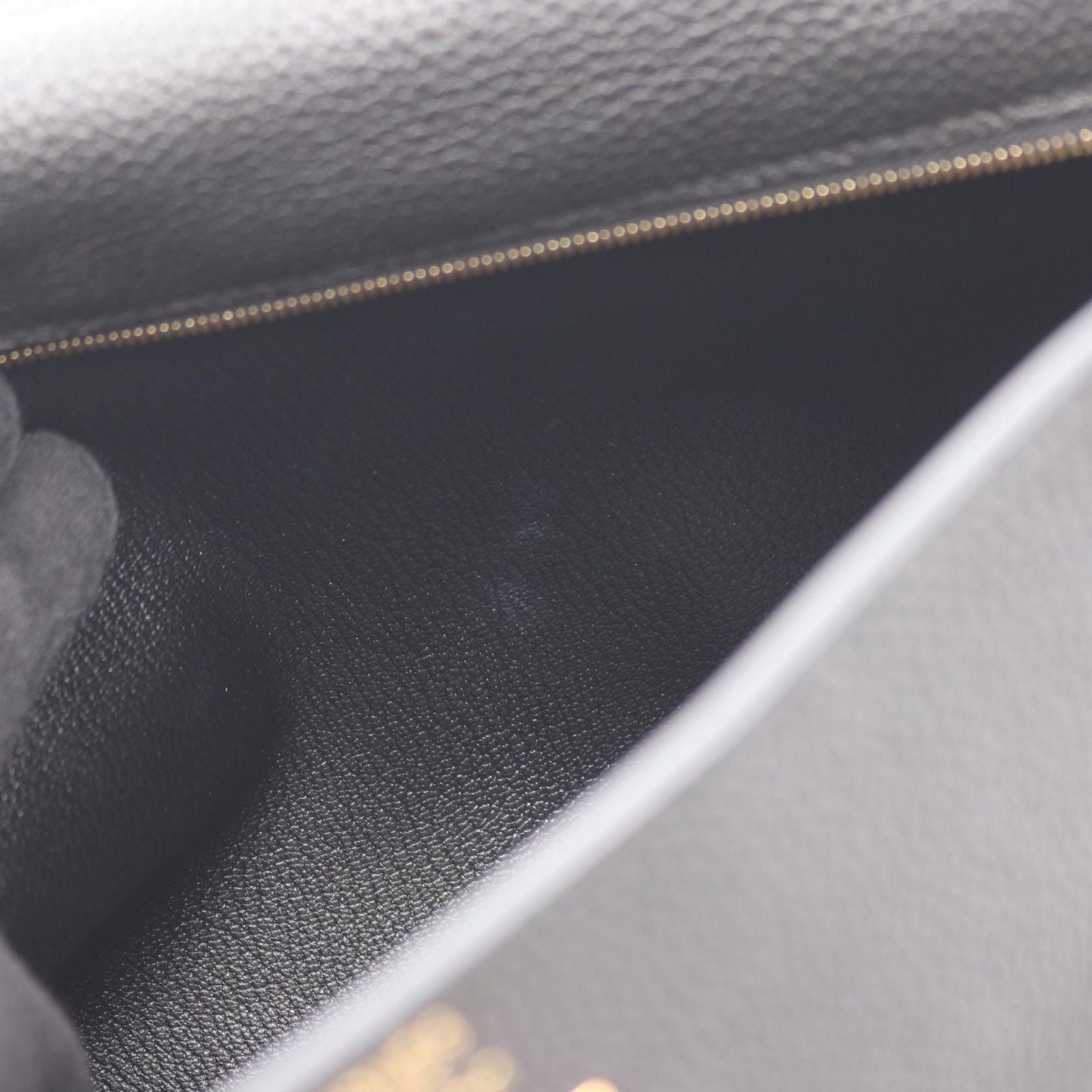 Hermes Handbag Kelly 32 2-Way Retourne Black Leather — view 7