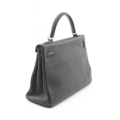 Hermes Handbag Kelly 32 2-Way Retourne Black Leather — view 2