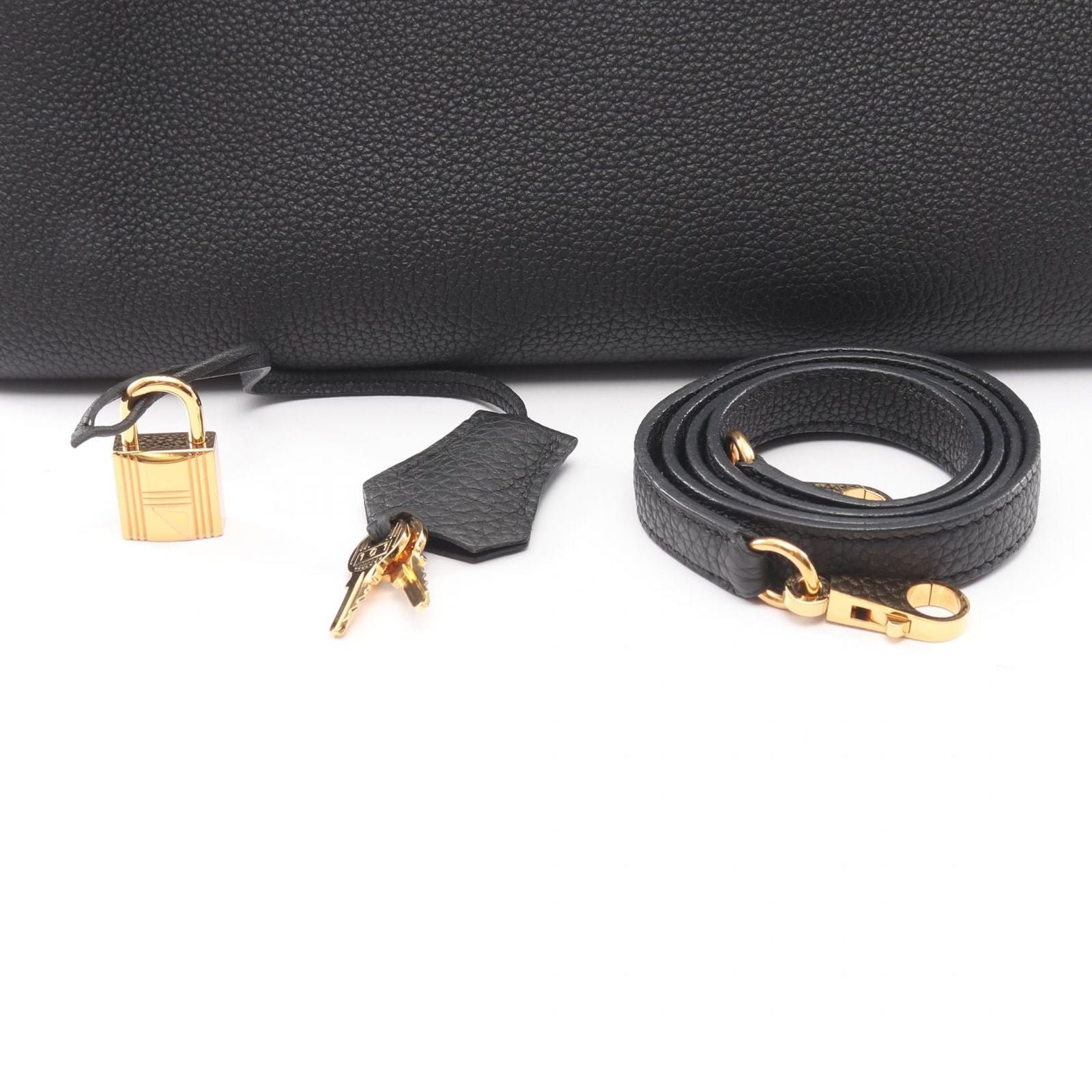Hermes Handbag Kelly 32 2-Way Retourne Black Leather — view 6