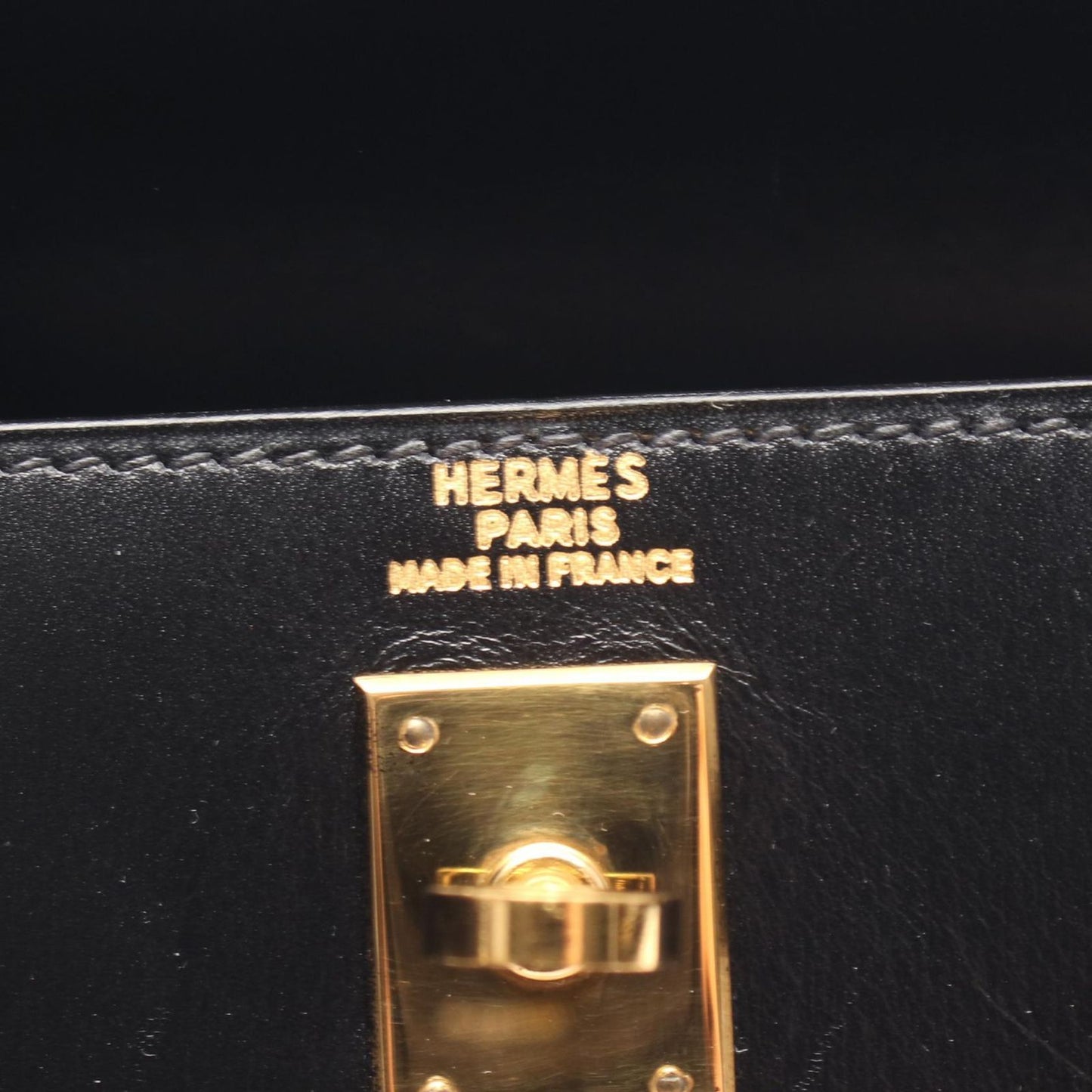 Hermes Handbag Mini Kelly Sellier 2-Way Black Calf — view 4