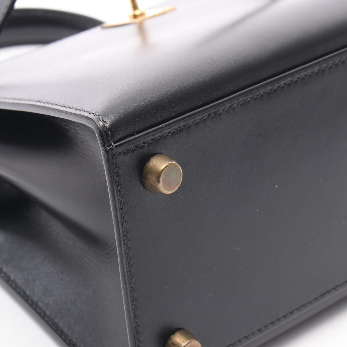 Hermes Handbag Mini Kelly Sellier 2-Way Black Calf — view 9
