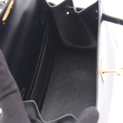 Hermes Handbag Mini Kelly Sellier 2-Way Black Calf — view 3