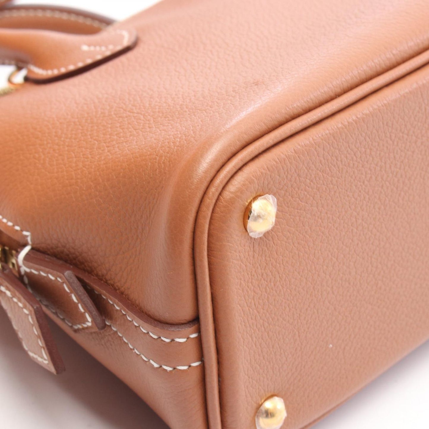 Hermes Handbag Bolide Mini 2-Way Gold Leather — view 6