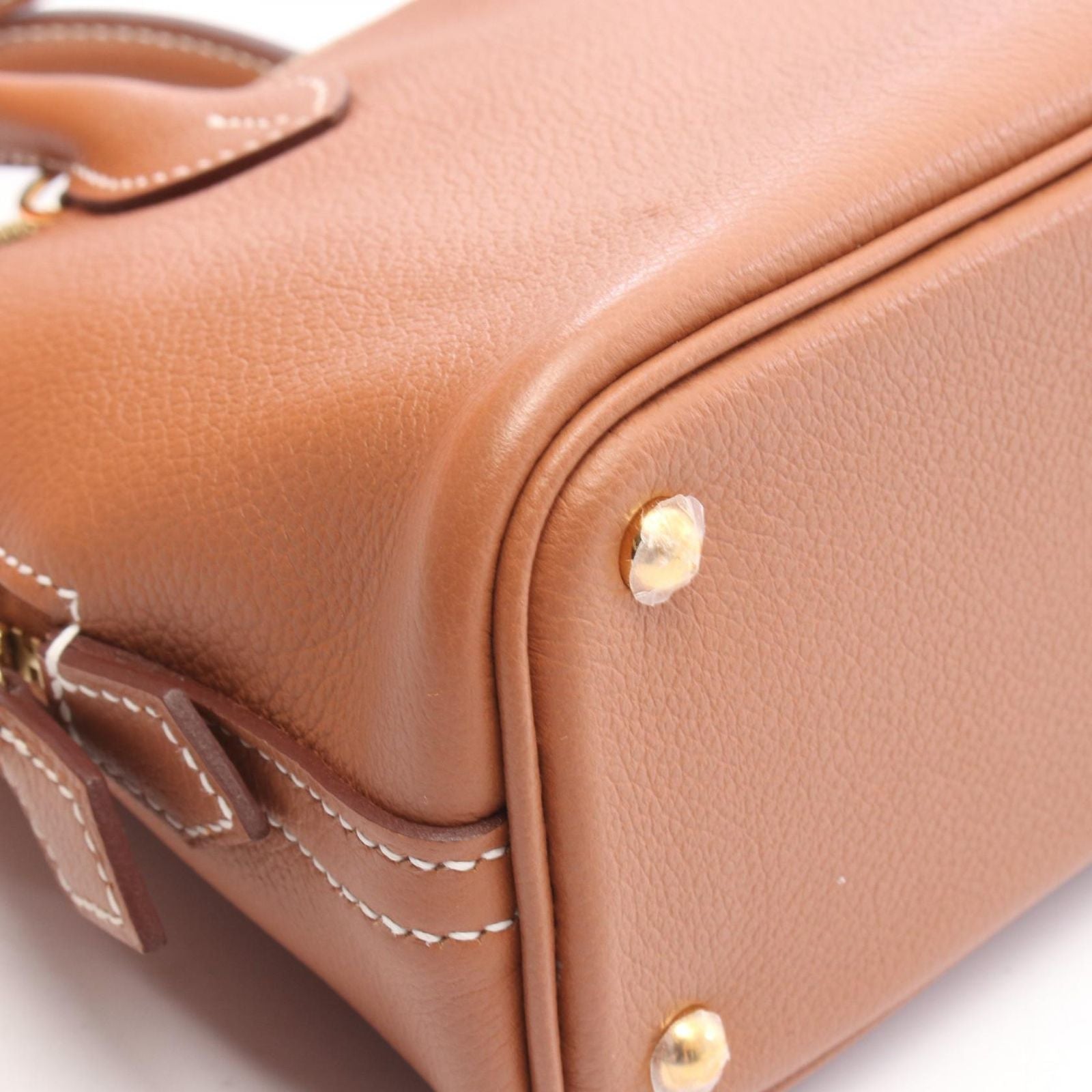 Hermes Handbag Bolide Mini 2-Way Gold Leather — view 6
