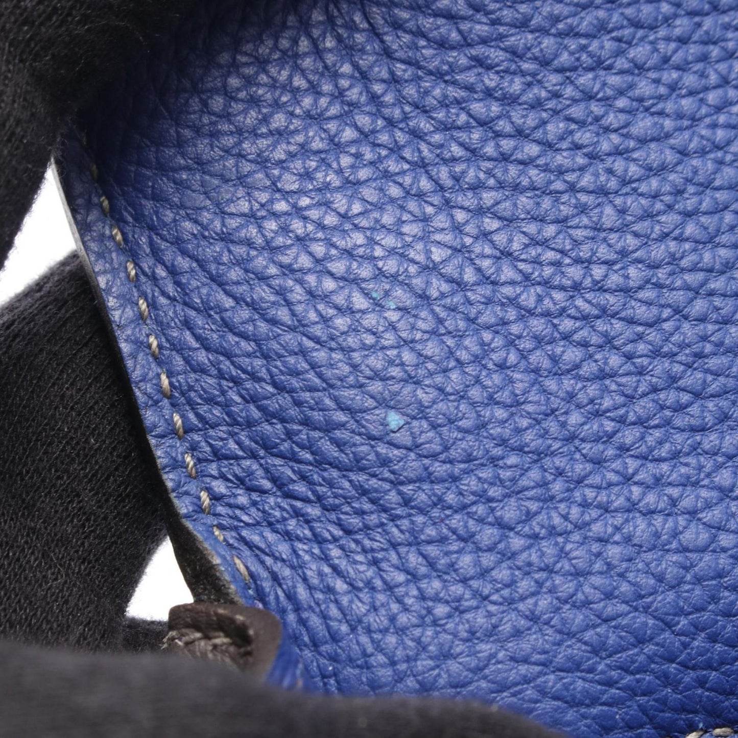 Hermes Handbag Kelly 28 Personal Order Retourne 2-Way Blue Electric Etain — view 8